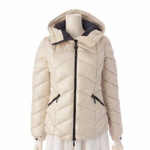 【モンクレール】Moncler　14年 BADETE フード ダウンジャケット アウター 46372 ホワイト 0 【中古】【正規品保証】203556