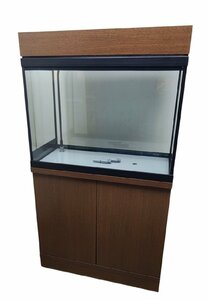 ◆人気商品◆　豪華3点　75㎝×35㎝ガラス水槽セット②　《ライトカバー・75㎝水槽・水槽台》　外部フィルター接続タイプ　ｎd