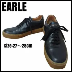 ☆良品☆ EARLE アール ホールカットスニーカー レザー 厚底