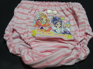 ☆ ふたりはプリキュア Splash Star ☆ ショーツ　2枚組　白桃色縞柄地キュアブルーム・キュアイーグレット 柄　110cm