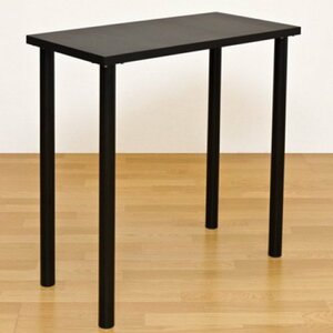 カウンターテーブル アウトレット価格 テーブル ハイテーブル 90cm カフェテーブル バーテーブル シンプル 安い 激安 ブラック色