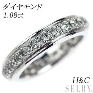 K18WG H&C ダイヤモンド リング 1.08ct フルエタニティ 出品3週目 SELBY