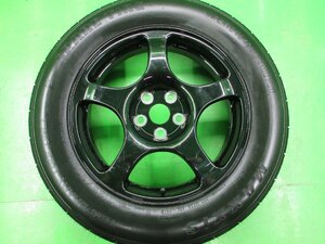 PCD114.3 トヨタ純正 スペアタイヤ 4j/+10 ハブ約60㎜ MAXXIS 165/90D18 107M 未使用 1本 中古 応急用 テンパ― 交換などに!