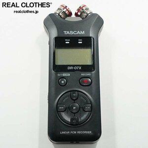 TASCAM/タスカム DR-07X USB オーディオインターフェース搭載 ステレオ リニアPCMレコーダー 簡易動作確認済み /000