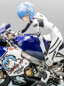 塗装済み完成品　綾波レイ　Racing Ver 1/6 ガレージキット　エヴァンゲリオン　Vispo 正規品　ガラス色アクリル台座付き