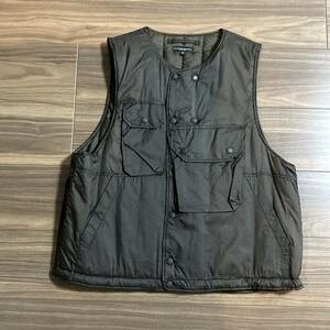2021 a/w Engineered Garments Cover Vest - Nylon Micro Ripstop-brown エンジニアードガーメンツ カバーベスト ナイロンリップ ブラウン