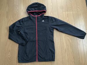 ★美品★adidas ウィンドブレーカー climaproof サイズL 黒 レディース★