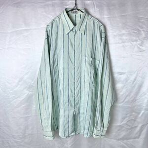 1990s Gianni Versace Stripe Jacquard Shirt ジャンニ ヴェルサーチ シルク ストライプ シャツ ヴィンテージ ビンテージ メンズ