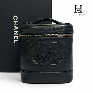 【シール有り☆7番台】CHANEL シャネル　バニティバッグ　ブラック　キャビアスキン　ココマーク　レザー　ハンドバッグ　トート