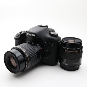中古 良品 Canon 7D ダブルレンズセット キャノン カメラ 一眼レフ 初心者 人気 おすすめ 新品CFカード付