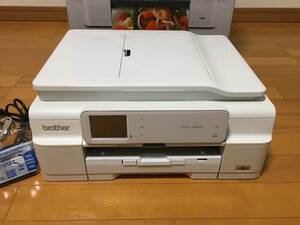 ☆brotherブラザーインクジェットプリンター DCP-J952N-W 通常印刷、コピー、レーベル印刷等【中古動作品】