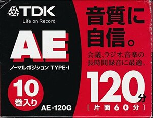 TDK オーディオカセットテープ AE 120分10巻パック [AE-120S10G](中古品)