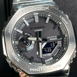 新品 CASIO G-SHOCK カシオ ジーショック GM-B2100D-1AJF 腕時計 ソーラー ブラック スマートフォンリンク フルメタル アナログ メンズ