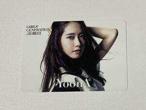 少女時代 ユナ THE BEST ミュージックカード MUSIC CARD トレカ YoonA Photocard Girls