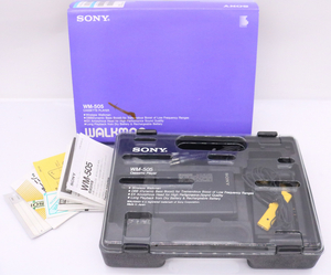 【ト滝】SONY WM-505 walkman ソニー ウォークマン カセットプレーヤー 元箱 取説 付属品 ブラック DS742DEM49