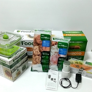 FoodSaver FM2010/ポータブルバキュームマシーン/真空フレッシュボックス/真空ジッパーバックLサイズ・Sサイズ/フードセーバー専用バッグ