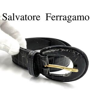 Salvatore Ferragamo フェラガモ ベルト ワンポイントロゴ