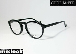 CECIL McBEE セシルマクビー 訳あり　 レディース クラシック　ボストン　ラウンド 眼鏡 メガネ フレーム CMF7048-1-48 度付可 ブラック