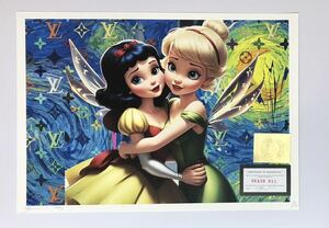 DEATH NYC アートポスター 世界限定100枚 現代アート ディズマランド ティンカーベル 妖精 スノーホワイト 白雪姫 Disney ゴッホ 星月夜 