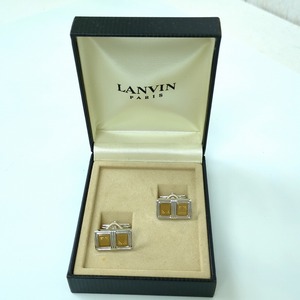 LANVIN ランバン カフリンクス シルバ・ゴールドカラー メンズ