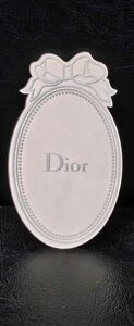 Dior ディオール ミラー 鏡 両面 リボン ノベルティ 
