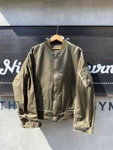 NIGEL CABOURN MA-1 MODIFIED JACKET 50 ナイジェルケーボン LYBRO DUNGAREE マロリージャケット カメラマン レイルマンデニム ARMY NAM