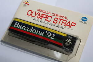 【未使用品】MINOLTA ミノルタ ストラップ Barcelona 92 バルセロナ記念 ストラップ【未開封】