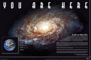銀河系における地球の位置 ポスター〔新品〕 GN-0812