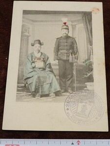 rarebookkyoto h312　戦前朝鮮　陸軍凱旋観兵式　記念　一枚　絵葉書　1906年　写真が歴史である