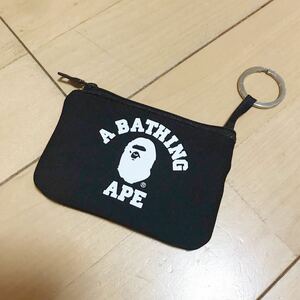 非売品 A BATHING APE カレッジロゴ コインケース 小銭入れ 財布 エイプ NIGO シャーク