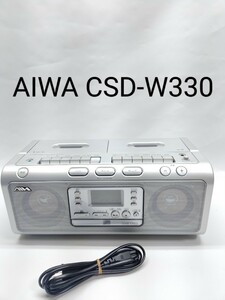 AIWA SONY CSD-W330 アイワ ソニー CDラジカセ ダブルカセット