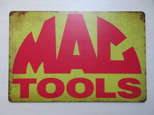 新品※レトロブリキ看板/アンティーク加工/MAC TOOLS マックツール