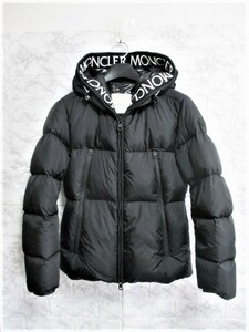 ☆MONCLER モンクレール ロゴ MONTCLA ダウンジャケット ダウン/1/黒☆美品☆国内正規品