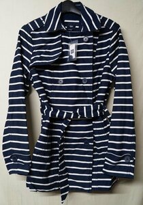 ◆Gap ギャップ◆ボーダー柄コットンコート ネイビー×ホワイト◆