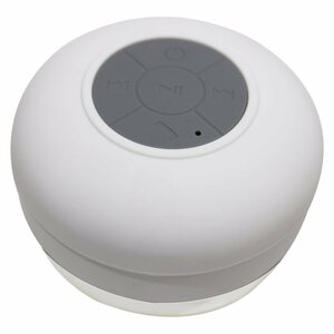 防水 Bluetooth対応 ワイヤレス スピーカー iPhone6/5 スマホ 白 小型スピーカー 海でもプールでも使える！ どこでも再生可能！
