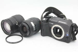 Y1120 オリンパス Olympus E-300 Zuiko Digital 14-45mm F3.5-5.6 など含む デジタル一眼 ボディ・レンズ2個セット ジャンク