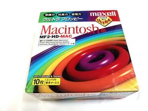 未使用・未開封品　フロッピーディスク　マッキントッシュ用　フォーマット済　MF2-HD-MAC　FD　マクセル　日本製