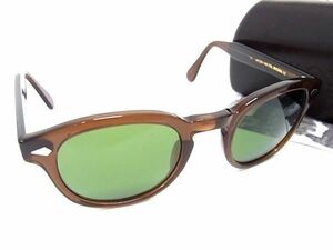 1円 ■極美品■ MOSCOT モスコット 46□24-145 サングラス メガネ 眼鏡 レディース メンズ ブラウン系 FA5767