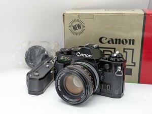 超美品！完動品！CANON AE-1 PROGRAM ブラックボディ レンズセット フィルムカメラ