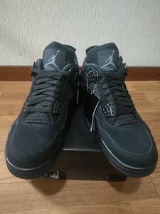 【新品未使用】Nike Air Jordan 4 Black Catナイキ ジョーダン4 ブラックキャット メンズ27.5㎝　NIKE AIR JORDAN RETRO レトロ 4