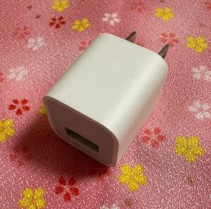 ◆処分品 ： 新品未使用 Apple 純正 5W USB電源アダプタ ＆ Lightning ライトニング ケーブル（新品同様） iPhone / iPad用 / 送料無料