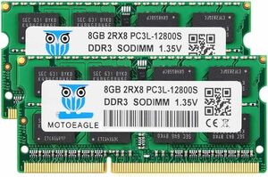 Green-12800SL-8Gx2 PC3 12800SL Motoeagle ノートPC用メモリDDR3L 1600 MHz 