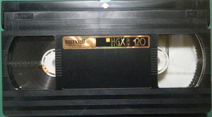 録画済みVHSテープ　maxell　HGX GOLD 120