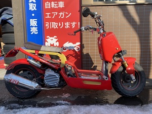 □HONDA ZOOMER AF58 ホンダ ズーマー 50cc レッド 自賠R6.10 フルカスタム! 実動! 原付 原チャリ スクーター バイク 札幌発 ★