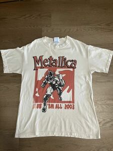 オリジナル メタリカ tシャツ tee 半袖Tシャツ バンド ロック ガンズ 当時物 ビンテージ 2003年