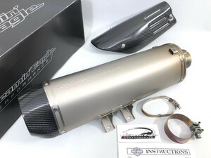 ｈ1 極上! スクリーミンイーグル チタン スリップオン マフラー FXDRS 114 ハーレーダビッドソン M8 サイレンサー カーボン カバー