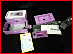 ★NINTENDO GAME BOY micro★中古美品/ニンテンドー/ゲームボーイミクロ/箱説アダプター付き★