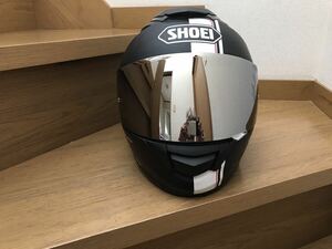 【SHOEI ショウエイ フルフェイスヘルメット GT-AIR キズ有りミラーシールド付き 黒系 ブラック系 Mサイズ