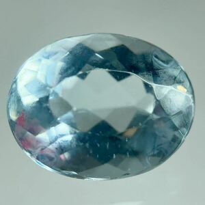 ［天然アクアマリン2.544ct］A 約10.1×8.0mmソーティング付 ルース 裸石 宝石 ジュエリー aquamarine beryl ベリル テDE0