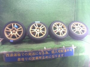 インプレッサ GDB タイヤ ホイール 純正 アルミホイール 17X7.5J オフセット+53 2H PCD100 225/45R17 センター溝8mm ★佐川急便4個口★